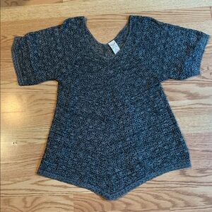 Faded Glory Black and White Knit Top